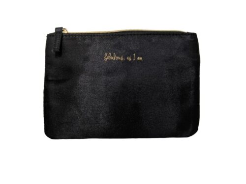 black pouch purse front look